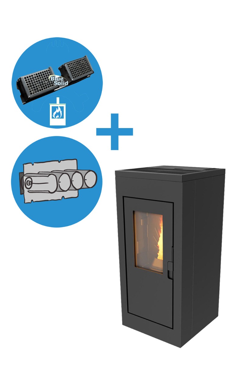 NextGen 9 kW Pelletkachel met Fijnstoffilter en Houtrookfilter